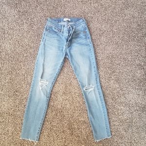 Madewell 9" high rise skinny jeans